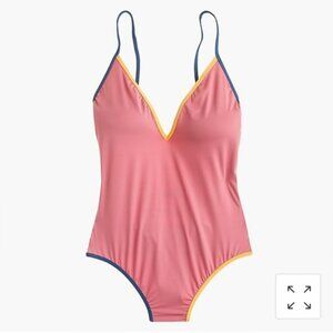J. Crew Playa Montauk Pink One-Piece Swimsuit